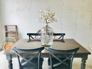 Gorgeous Modern Farmhouse Table & Metal Chairs