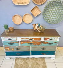 Load image into Gallery viewer, Chippy Coastal Blues Long Dresser