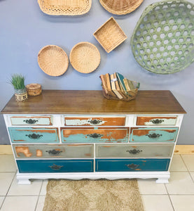 Chippy Coastal Blues Long Dresser