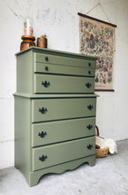 Load image into Gallery viewer, Beautiful Green Chest of Drawers