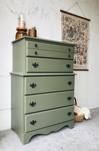Beautiful Green Chest of Drawers