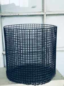 Industrial Black Metal Basket