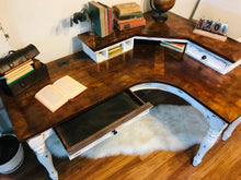 Load image into Gallery viewer, Gorgeous Farmhouse L-Shaped Desk &amp; Chair