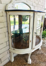 Load image into Gallery viewer, Pretty Farmhouse Lighted Curio Cabinet