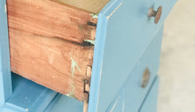 Load image into Gallery viewer, Pretty Blue Vintage Chest of Drawers
