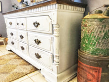 Load image into Gallery viewer, Perfect Vintage Farmhouse Buffet or Long Dresser
