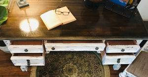 Perfect Vintage Desk & Antique Chair