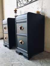 Load image into Gallery viewer, Repurposed Vanity Nightstand Set (2)
