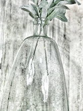 Load image into Gallery viewer, Large Bubble Glass Vase &amp; Greenery