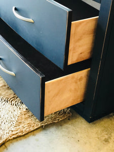 Stunning Modern Navy Display Cabinet