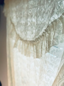 Gorgeous Ruffled Lace Curtain