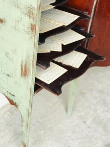 Chippy Antique Sheet Music Cabinet