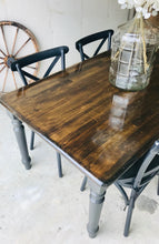 Load image into Gallery viewer, Gorgeous Modern Farmhouse Table &amp; Metal Chairs