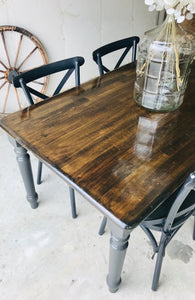 Gorgeous Modern Farmhouse Table & Metal Chairs