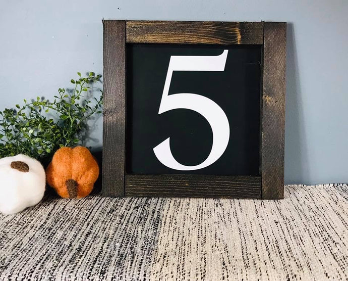 Number 5 sign