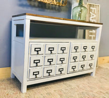 Load image into Gallery viewer, Perfect Farmhouse Faux Apothecary TV Stand