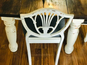 Amazing Solid Farmhouse Table w/Chairs & Bench