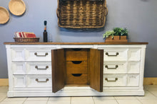 Load image into Gallery viewer, Beautiful Farmhouse Vintage Buffet or TV Stand