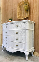 Load image into Gallery viewer, Pretty Bombay Wicker Chest of Drawers