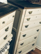 Load image into Gallery viewer, Beautiful Tall Boy Chest of Drawers and Nightstand Set