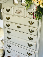 Load image into Gallery viewer, Queen Anne Style Tall Chest of Drawers