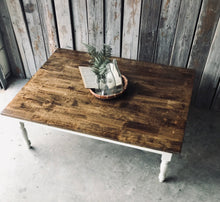 Load image into Gallery viewer, Large Farmhouse Coffee Table