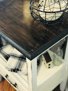 Perfect Farmhouse Mismatched Nightstands