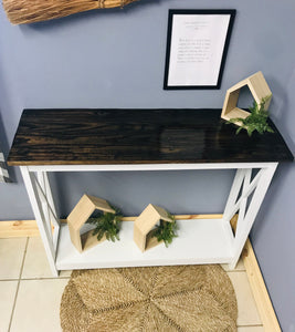 Farmhouse Cross-base Entryway Table