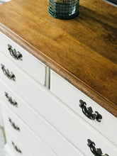 Load image into Gallery viewer, Pretty Farmhouse Vintage Chest of Drawers