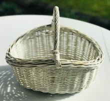 Load image into Gallery viewer, White Wicker Basket