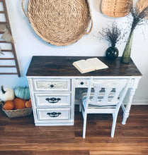 Load image into Gallery viewer, Gorgeous Vintage Farmhouse Desk and Chair