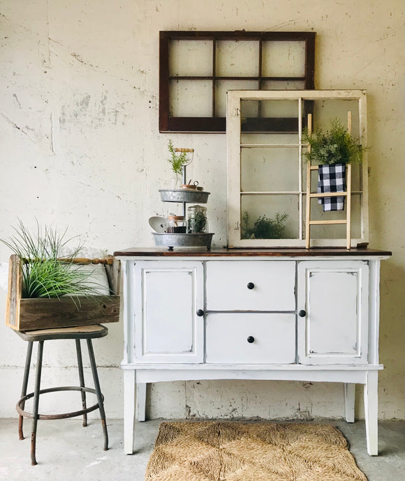 Pretty Farmhouse Buffet or Coffee Bar