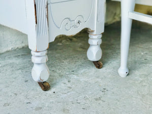 Gorgeous Revamped Antique Vanity & Bench Seat