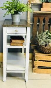 Cute Farmhouse Skinny Nightstand