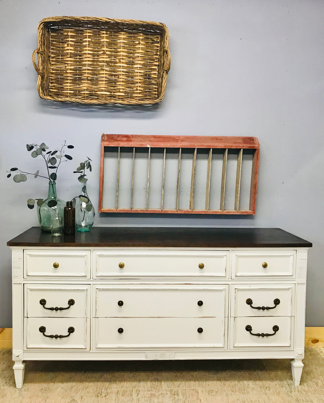 Stunning Vintage “Dixie” Farmhouse Buffet