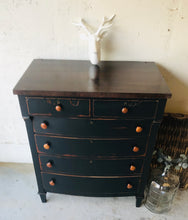 Load image into Gallery viewer, Moody Black Antique Chest of Drawers