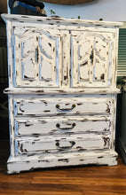 Load image into Gallery viewer, Gorgeous Mediterranean Style Armoire &amp; Long Dresser Set