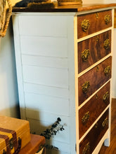 Load image into Gallery viewer, Wood Grain Vintage Chest of Drawers