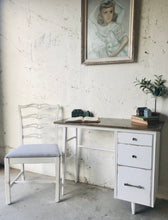 Load image into Gallery viewer, Adorable Vintage Desk &amp; Chair Set