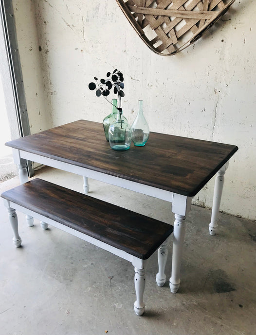 Perfect Farmhouse Table & Bench