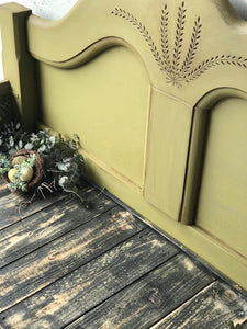 Beautiful Large Repurposed Bed Bench