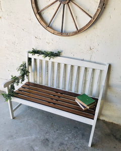 Perfect Farmhouse Entryway or Porch Bench