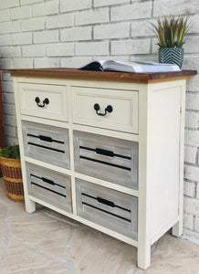 Adorable Farmhouse Bin Cabinet