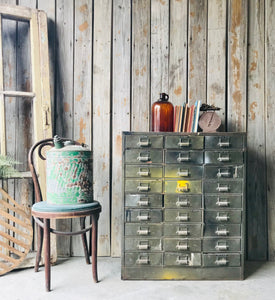 Cool Vintage Industrial Cubby Drawers