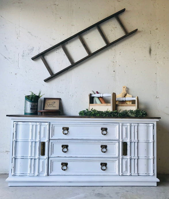Stunning Vintage Farmhouse Buffet or TV Stand