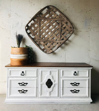 Load image into Gallery viewer, Perfect Vintage Farmhouse Dresser, Buffet, or TV Stand