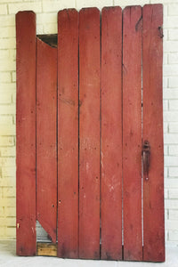 Old Red Barn Door