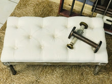 Load image into Gallery viewer, Gorgeous Shabby Chic Tufted Bench