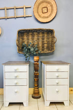 Load image into Gallery viewer, Perfect farmhouse side table file drawers (2)