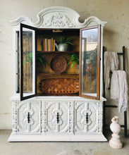 Load image into Gallery viewer, Stunning Large Vintage Farmhouse China Cabinet